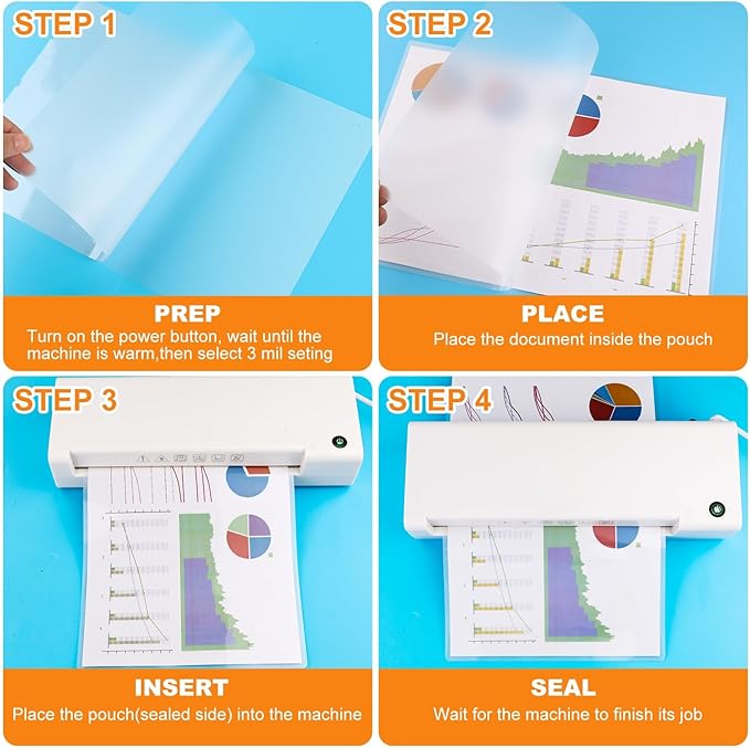 CAREGY 100 Pack Laminating Sheets, Hold 11 x 17 Inch Sheet, 3 Mil Clear Thermal Laminating Pouches 11.5 x 17.5 Inch Lamination Sheet Paper for Laminator, Round Corner