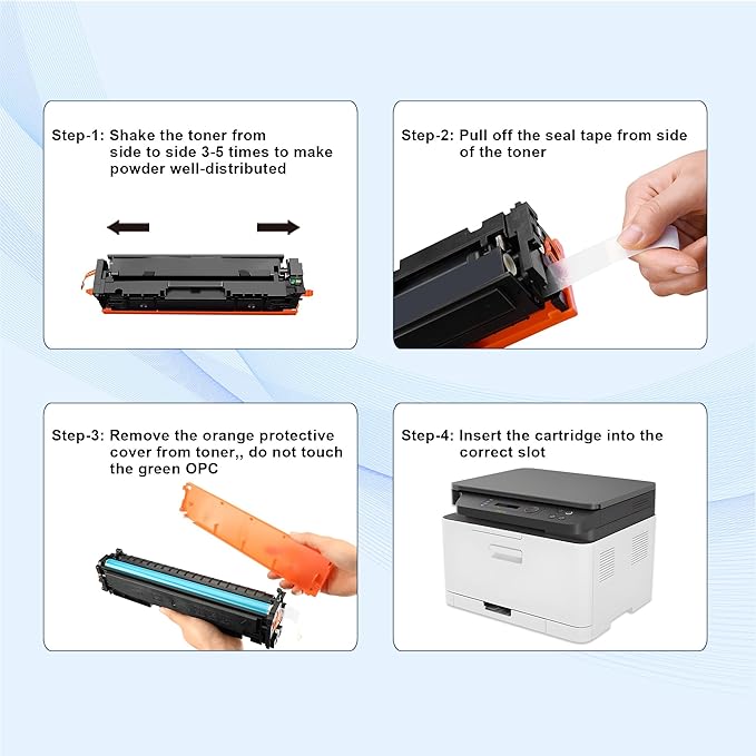 116A Toner Cartridge Set Replacement for HP Color Laserjet Pro 150A 150nw 178nw 178nwg 179fnw 179fwg Printer Toner (Black,Cyan, Magenta, Yellow 4 Pack)