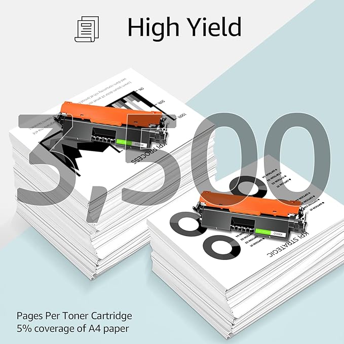 greencycle 4 Pack High Yield CF230X Toner Cartridge Replacement Compatible for HP 30X Black Toner Cartridge Laserjet Pro MFP M227fdw M227fdn M227sdn M203dn M203dw M203d Printer Ink Cartridge (4PCS)