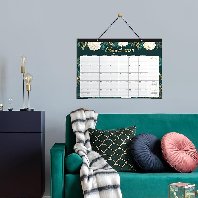 Desk Calendar 2025-2026 - Jul. 2025 - Dec. 2026, 18 Months Large Monthly Desk Calendar, 17" x 12", Desk Pad, Large Ruled Blocks, To-do List & Notes, Best Desk/Wall Calendar for Planning or Organizing