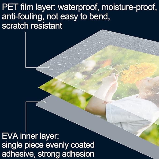 HERKKA 300 Pack Laminating Sheets, Holds 8.5 x 11 Inch Sheets, 5 Mil Clear Thermal Laminating Pouches 9 x 11.5 Inch Lamination Sheet Paper for Laminator, Round Corner Letter Size