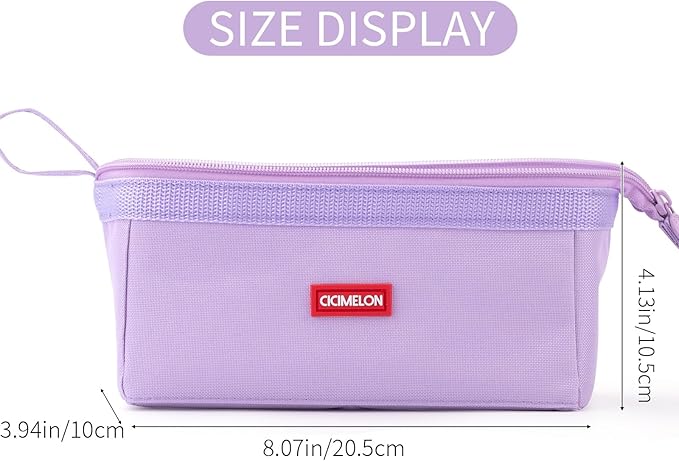 CICIMELON Pencil Case Large Capacity Pencil Pouch Pen Bag for School Teen Girl Boy Men Women