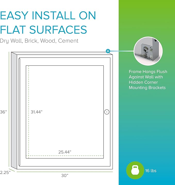 Ghent 36"x30" 1-Door Outdoor Enclosed Vinyl Bulletin Board, Shatter Resistant, with Lock, Satin Aluminum Frame - Ivory (PA13630VX-185), Made in the USA