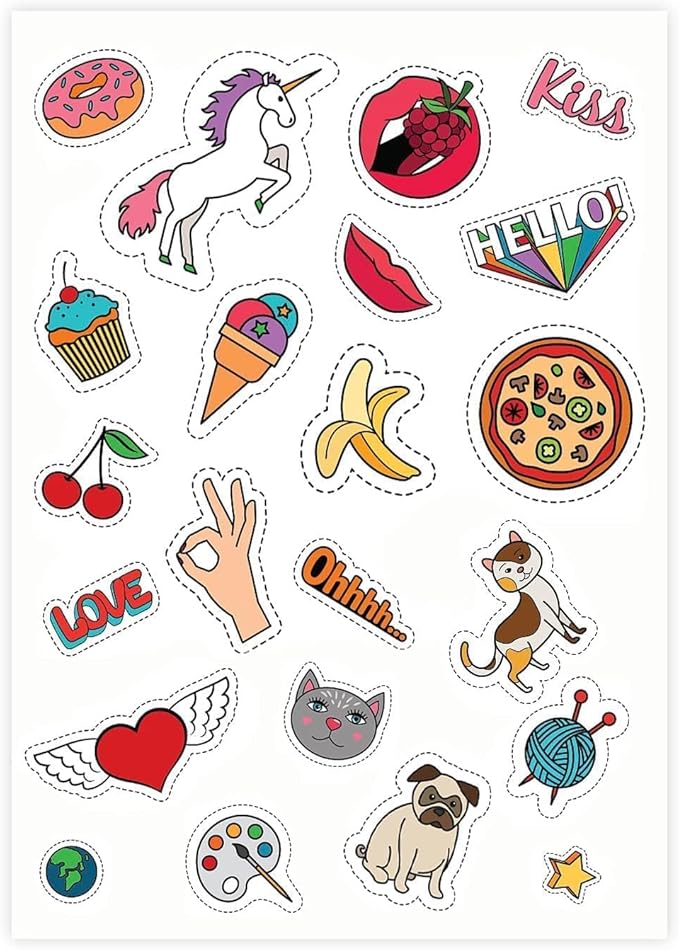 8.5" x 11" Full Sheet Label Sticker Paper for Laser & Inkjet Printers [100 Sheets,100 Labels]