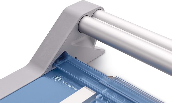 Dahle 558 Professional Rotary Trimmer, 51" Cut Length, 12 Sheet Capacity, Self-Sharpening, Dual Guide Bar, Automatic Clamp, German Engineered Paper Cutter