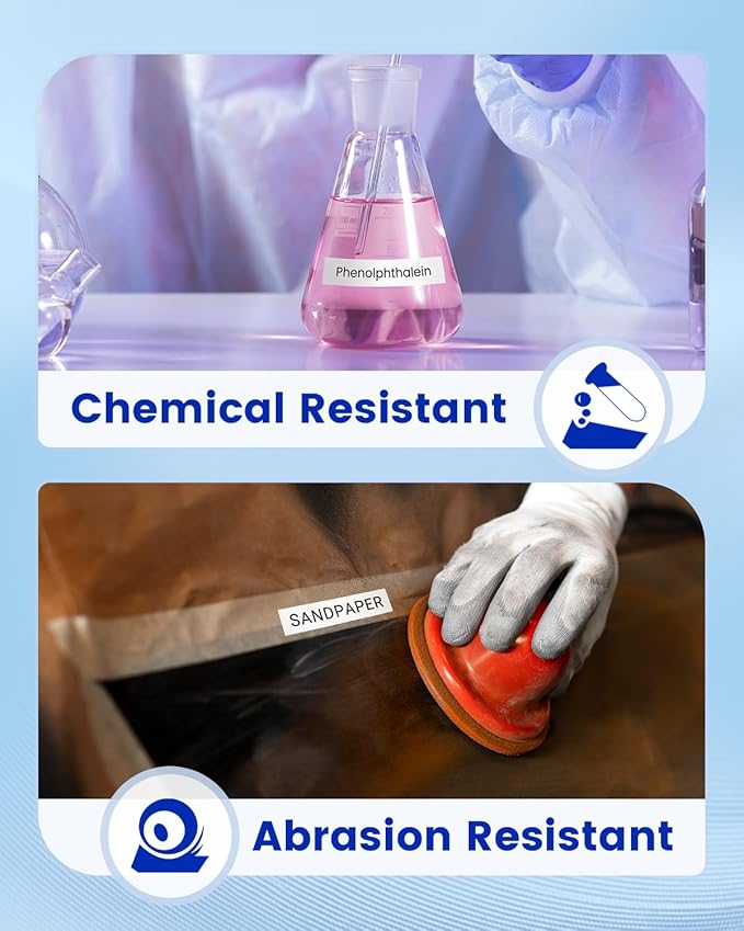 Anycolor Compatible with Epson Label Maker Tape 12mm LK-4WBN LC-4WBN 4WBN9 SS12KW 1/2" Black on White 0.47" Label Tape Work for Epson LabelWorks LW300 LW400 LW500 LW700 LW-K200PX Label Maker, 5-Pack