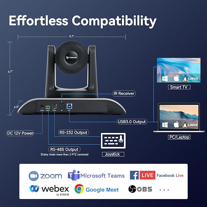 4K Conference Room Camera System, AI Auto-Tracking PTZ Camera 5X Digital Zoom with Speakerphone Set 120° Wide-Angle USB3.0 for Zoom YouTube Teams OBS and More