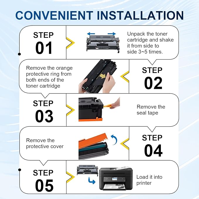 58X Black Toner Cartridges High Yield CF258X Comaptible with 58X 58A Toner Cartridge(with Chip), Works with Pro M404n M404dn M404dw, MFP M428fdw M428fdn M428dw M404 M428 Printer(2 Pack, Black)