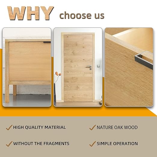 GSCIT Club Oak Edge Banding, 1 inch x 25ft roll of Veneer Edge Banding Preglued Flexible, Real Wood Tape Banding