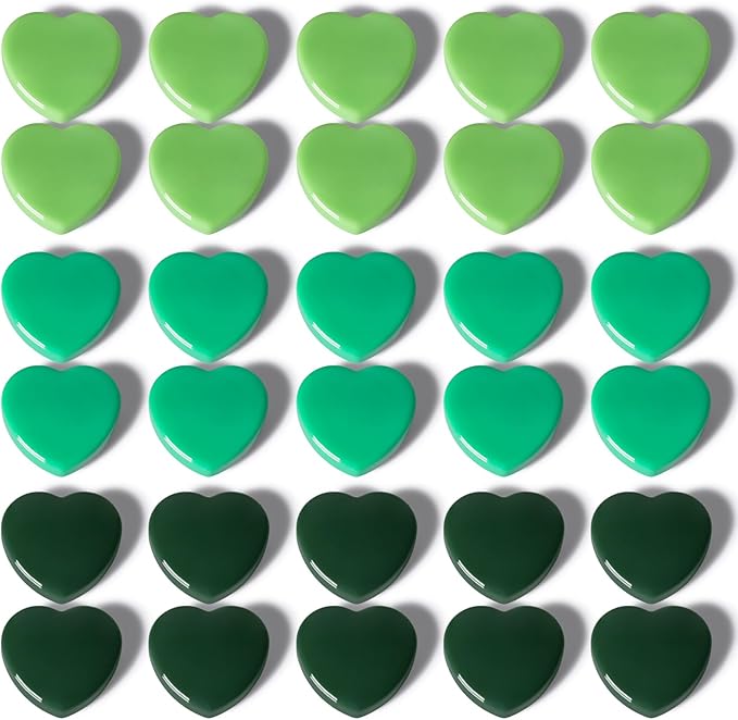 30PCS Heavy Duty Fridge Magnets - Small Cute Refrigerator Magnets for Whiteboard, Lockers & Kitchen, Cute Strong Magnets - Mini Decorative Magnet for Home, School, Office, Crafts,Locker (Green)