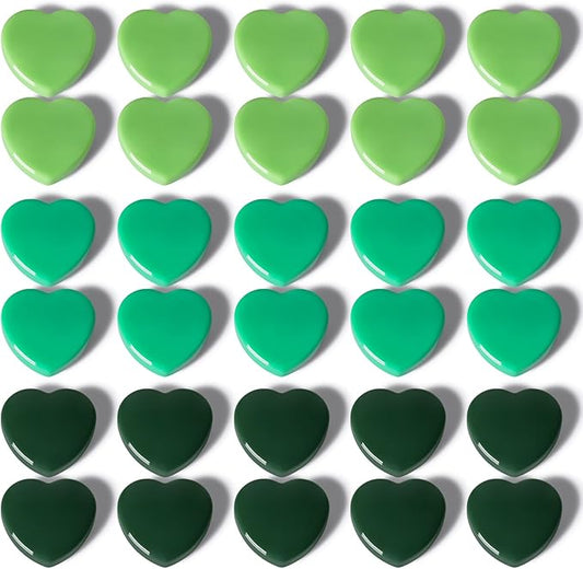 30PCS Heavy Duty Fridge Magnets - Small Cute Refrigerator Magnets for Whiteboard, Lockers & Kitchen, Cute Strong Magnets - Mini Decorative Magnet for Home, School, Office, Crafts,Locker (Green)