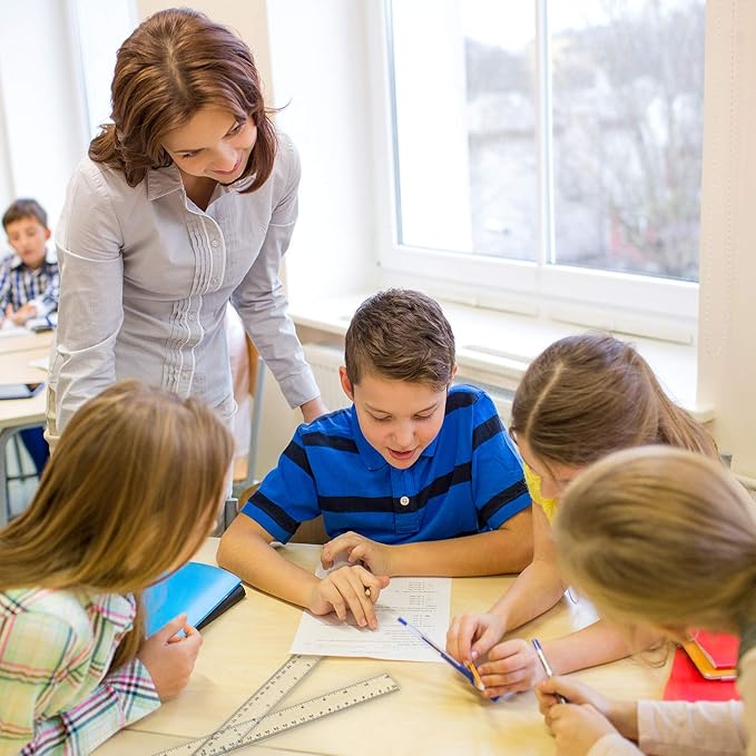 Chuangdi 20 Pieces 12 Inch Rulers Bulk Plastic Colorful Rulers for Kids Student Classroom School Office(Classic,Clear Color)