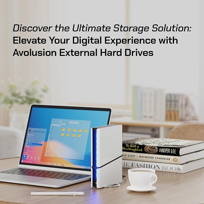 Avolusion PRO-H1 Series 14TB 7200RPM USB 3.2 Gen2 (10Gbps) External Hard Drive (for Windows or MacOS Desktop PC/Laptop)