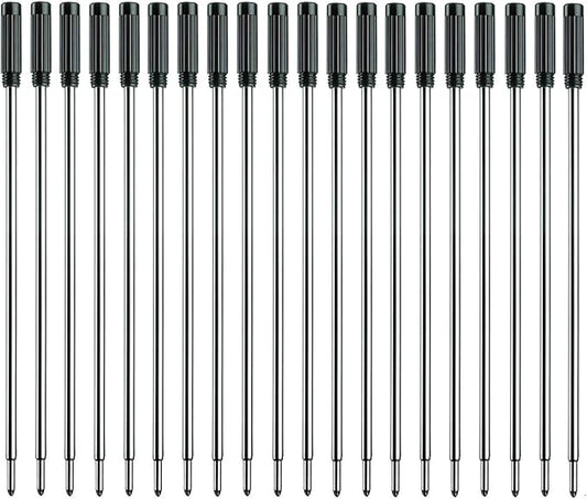 Black Ink Refills (20pcs), Replaceable Pens Refills, 1mm Medium Tip - Black