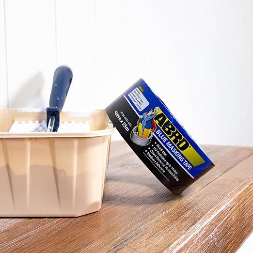 ABRO 24 Pack Blue Painters Tape 2 Inch Wide, 48mm x 55M, All Purpose Blue Tape Temporary Labeling, Easy Tear, Clean Removal, Masking Tape