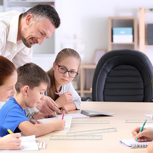 Cholemy 150 Pcs 12 Inch Clear Rulers Bulk Plastic Measuring Rulers Classroom Straight Rulers Bulk with Centimeters and Inches Drafting Measuring Tool for Classroom School Students Families Education