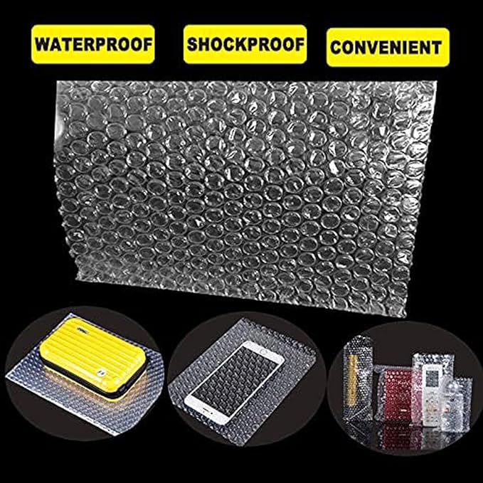 200Pcs Clear Bubble Out Bags, 15x20 CM Bubble Pouches Bags for Shipping, Double Wall Cushioning Wrap Bags for Moving Packaging Storage Fragile China Dishes Electronic Item