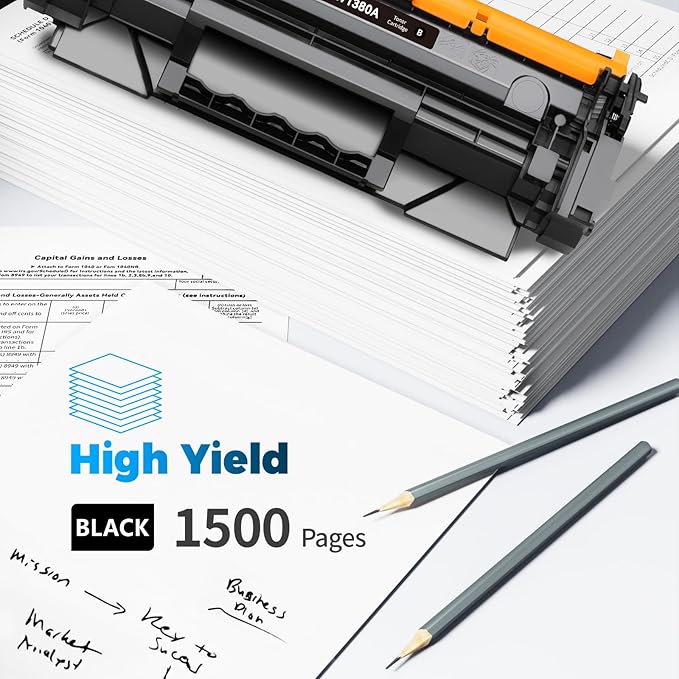 138A Toner Cartridge Black (with CHIP) Replacement for HP 138A W1380A 138X W1380X Compatible for HP Pro 3001dw 3001fdw MFP 3101fdw Printer (1 Black, with Chip)