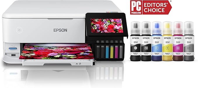 Epson EcoTank ET-2800 Wireless Color All-in-One Cartridge-Free Supertank Printer & EcoTank Photo ET-8500 Wireless Color All-in-One Supertank Printer