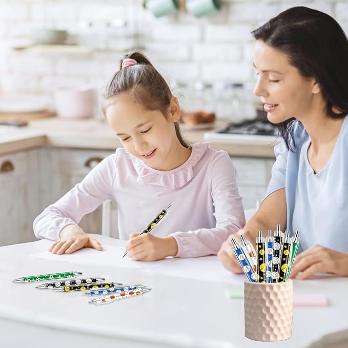 30 PCS Sports Party Favors Ball Theme Ballpoint Pens Ball Gifts for Team with 1mm Black Ink Replaceable Ballpoint Pen Refill for Prize Team School Office Supplies(sports,30)