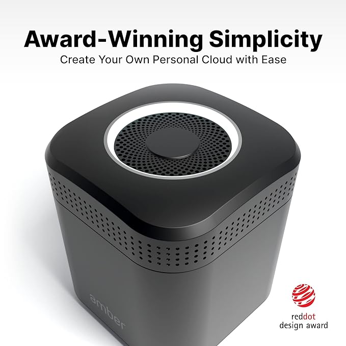 AmberPRO Personal Cloud Storage Device + AC2600 WiFi Router. Dual 2TB Hard Drives with RAID 1 or Optional 4TB with RAID 0. Plex and Home Assistant. iOS/Android/Windows/Mac Compatible. AM1211-2TB