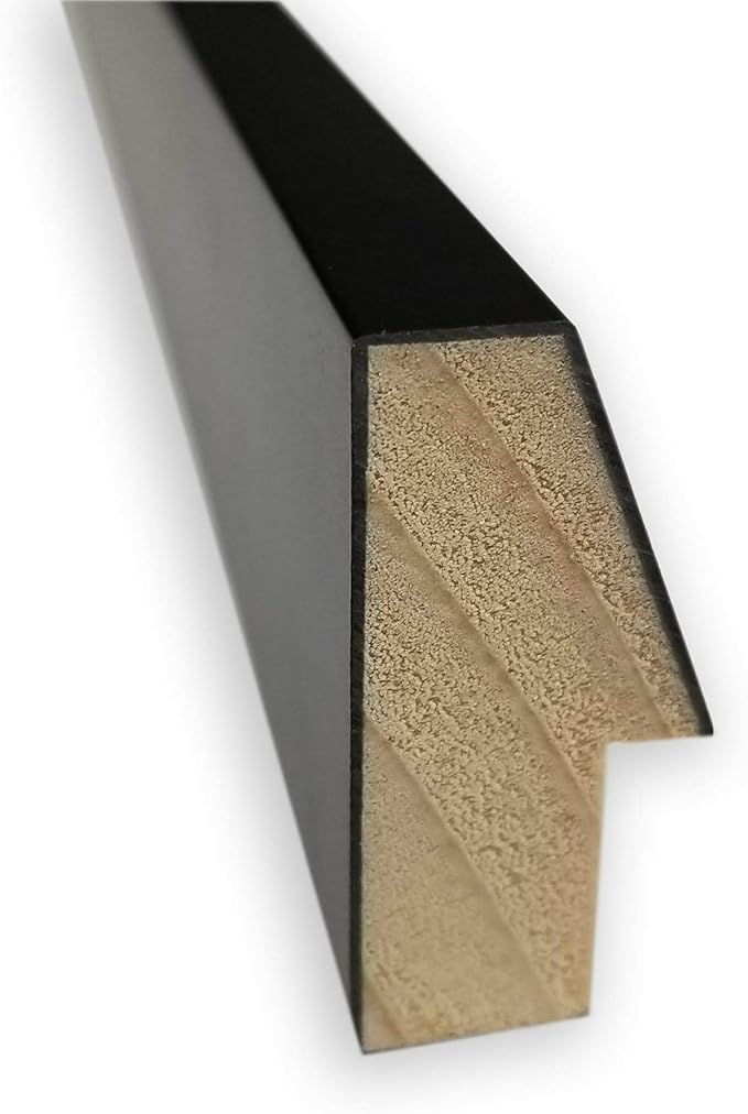 Amanti Art Black Cork Board for Wall, 25x37 Vision Board with Black Wood Frame, Large Corkboard Office Decor for Home Organization, Modern Corkboard Pinboard to Display Items for Home Organization in