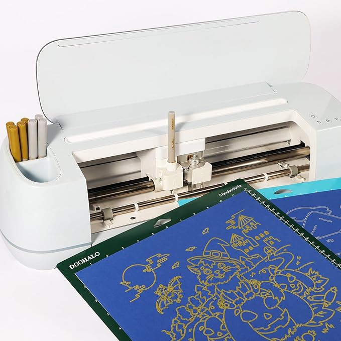 DOOHALO Metallic Pens Gold Silver Marker Compatible with Cricut 3/Maker/Explore 3/Air 2/Air Machine 1.0 Medium Point Tips for Drawing Writing