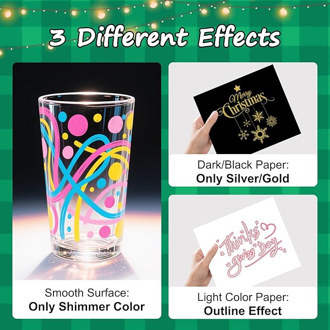 Glitter Markers Paint Pens, Teen Girl Gifts Trendy Stuff 4-16 Year Old, 28 Pack Gold and Silver Shimmer Metallic Markers Arts Crafts Supplies for Kids Ages 6 to 8, 9-12 Birthday Gifts for Tweens