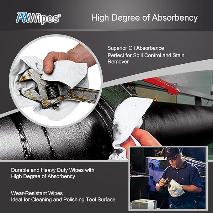 AAwipes Cleanroom Wipes 6" x 6" (Bag of 150 Pcs, Grade A, 68 GSM) Lint Free Wipes Cellulose/Polyester Wipers for Lab, Electronics, Pharmaceutics, Electronics, Printing (NW06806-150)