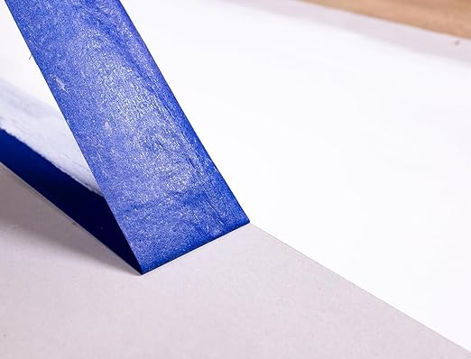 ABRO 24 Pack Blue Painters Tape: 36mm x 55M All Purpose Blue Tape, Temporary Labeling, Easy Tear, Clean Removal, Masking Tape Colored, DIY or Pro Use