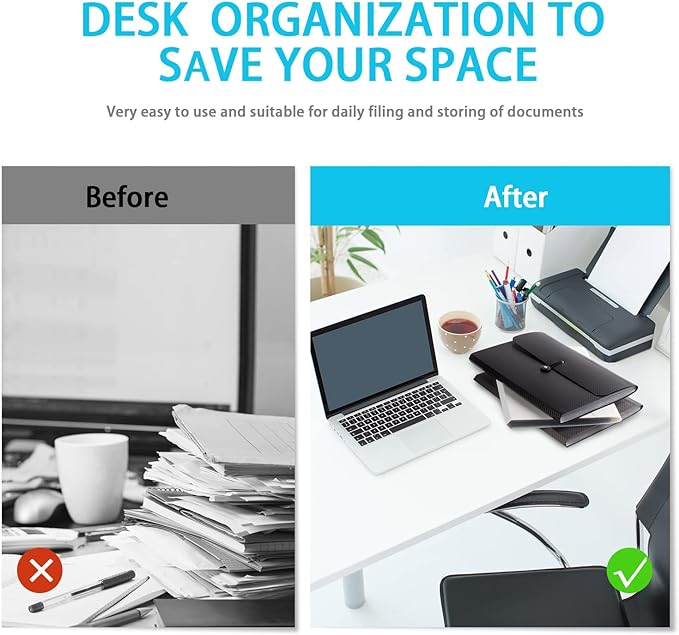 Expanding File Folder, 13 Pockets, Grey, Polypropylene