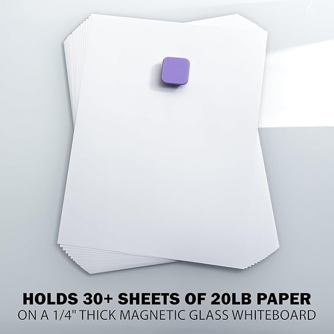 Glassboard Studio MiniBar Magnet - Strong Neodymium Rare Earth Magnets for Fridge, Whiteboard, Locker & Magnetic Glassboards - Crafting & Office Use - Strong Fridge Magnets (Sunshine Yellow, 4)