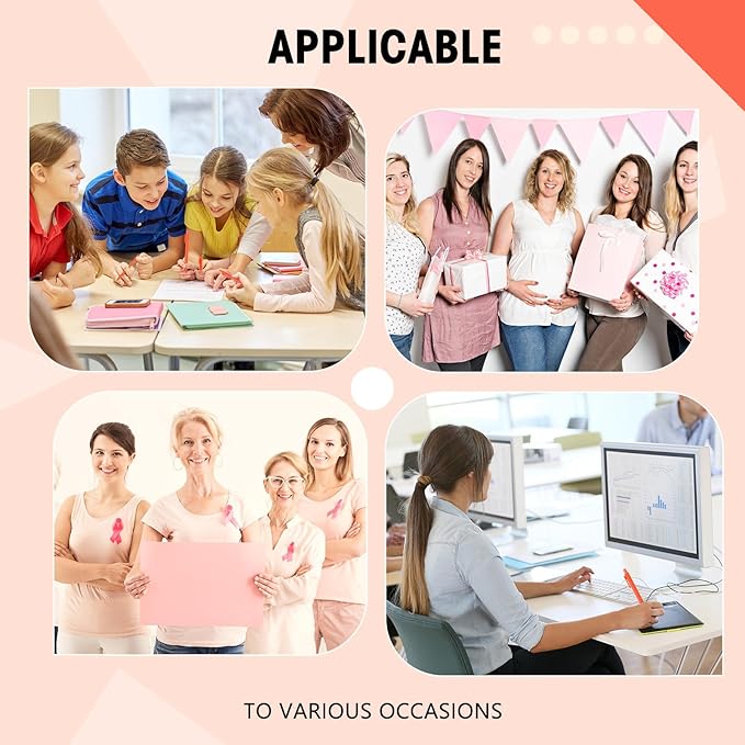 Fulmoon 50 Pcs Ballpoint Pens Bulk Retractable Comfortable Writing Pens Cute Back to School Supplies in Medium Point 1.0 mm for Teacher Student Bridal Shower Baby Shower (Orange)