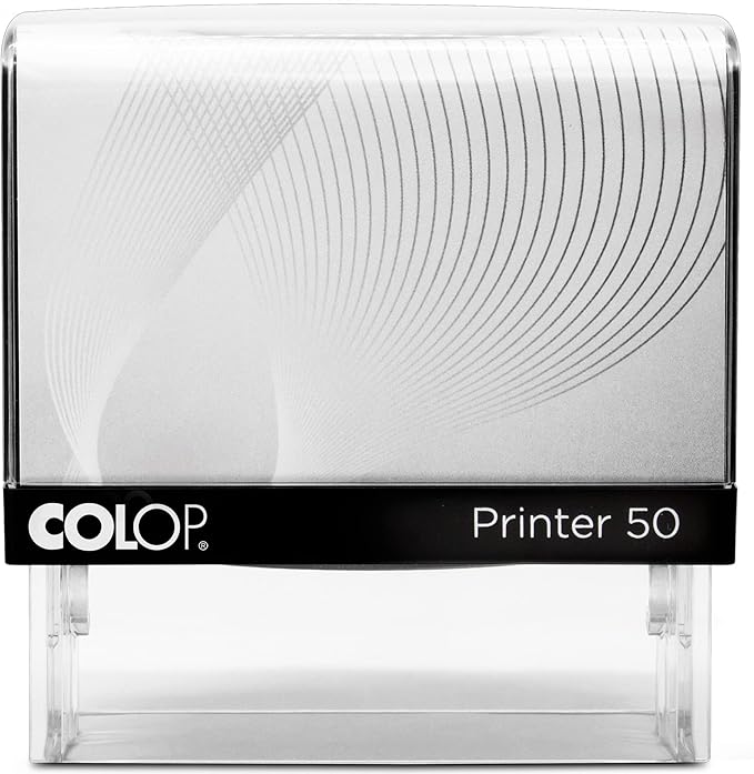 COLOP Extra Large Size Self Inking Custom Text Stamp - Choose from Many Fonts & 15 Ink Colors