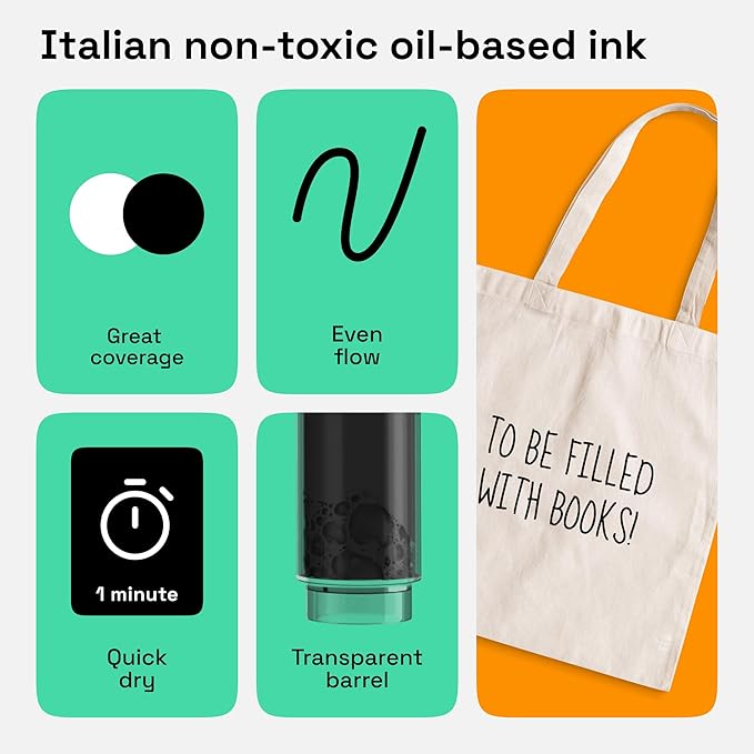 ARTISTRO 2 Black Permanent Marker - Waterproof Markers for Tire, Fabric, Rocks, Glass, Ceramic, Wood, Paper - Oil Based Paint Pens - Extra-Fine Tip 0.7mm