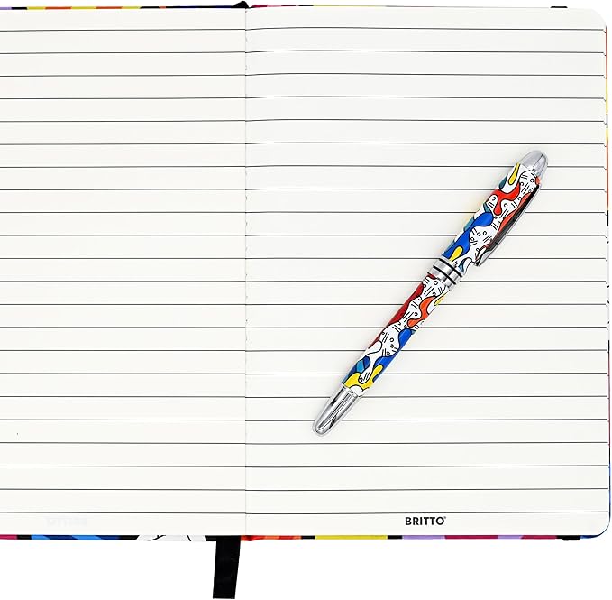 Britto Premium Rollerball Pen - Extra Fine Point with 0.5mm Premium-Grade Refillable Liquid Black Ink, Smooth Precision Writing & Quick Drying Pen for Journaling (Japanese, Camouflage)