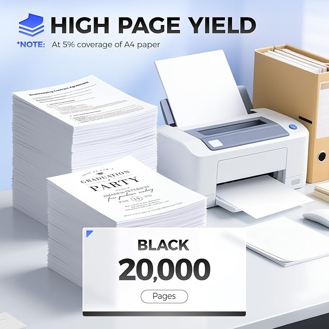 50F1U00 Toner Cartridge Ultra High Yield with Chip Compatible Replacement for 50F1U00 501U Toner for use in Lexmark MS510 MS510dn MS610 MS610dn MS610de MS610dte MS610dtn Laser Printer (Black,1-Pack)