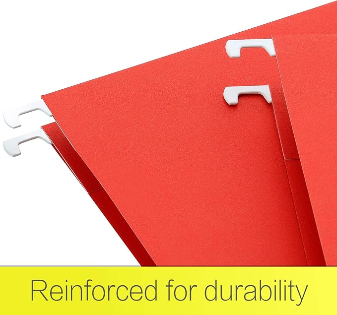 HERKKA Extra Capacity Hanging File Folders, 30 Pack Reinforced Letter Size Hanging Folders with Heavy Duty 2 Inch Expansion, Designed for Bulky Files, Medical Charts, Assorted Colors