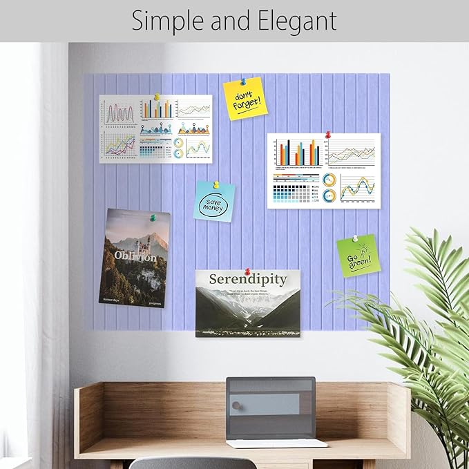 Cork Boards for Walls 48" x 36" Felt Board Alternative, 12 Pack Felt Wall Tiles Bulletin Board, Large Cork Board for Office Pin Board Tack Board Cork Boards