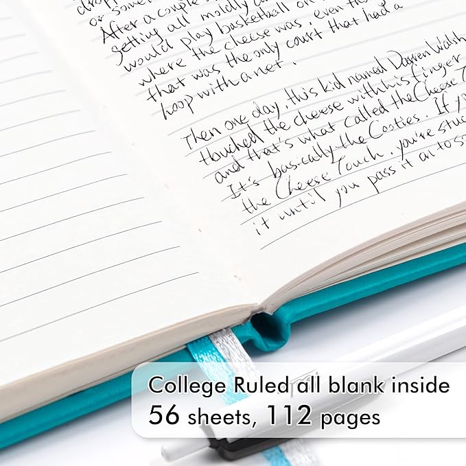 feela 15 Pack Pocket Small Notebooks Bulk, Mini Cute Notepads Hardcover College Ruled Lined Journals with Pen Holder for School Business Memos, with 15 Black Pens, 3.5”x 5.5”, A6, Emerald