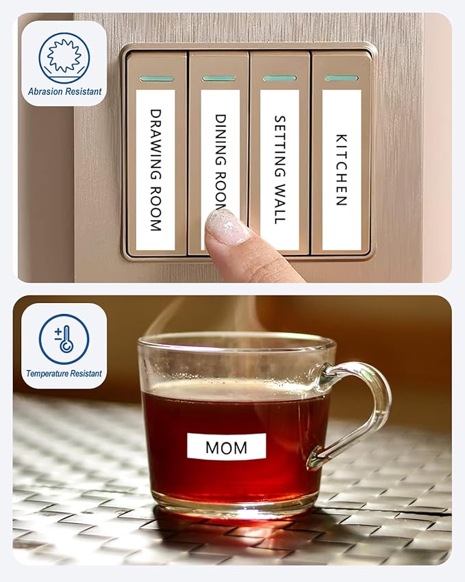 Compatible for Brother P Touch Label Tape 1 Inch TZe TZ Tape 24mm 0.94 Laminated White TZc251 TZe251 TZe-251 for PTouch PT-D600 PT-P710BT PT-P700 Label Maker, 1" X 26.2', 4-Pack