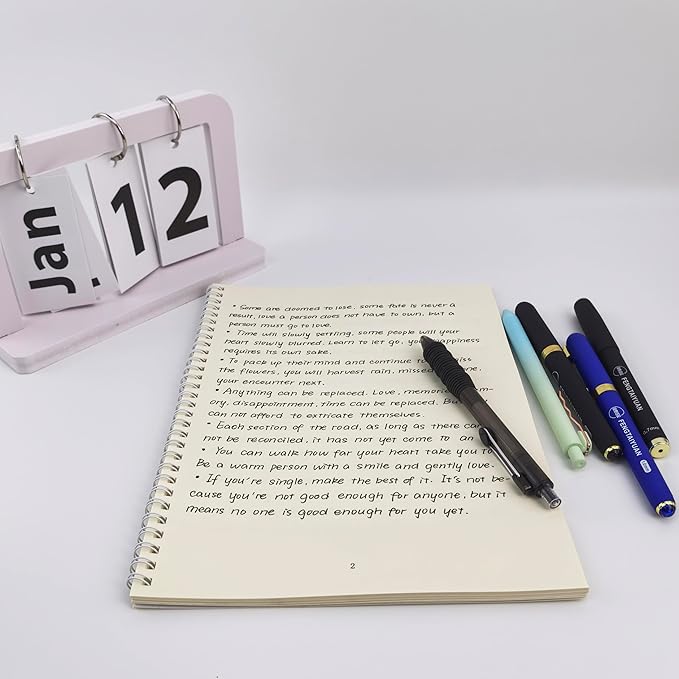 Fengtaiyuan Black Ink, 0.5mm, Retractable Gel Ink Rollerball Pens, Extra Fine, Comfortable Grip, Easy Hold, Writting Smooth, 18 Pack (BlackZS05P18)