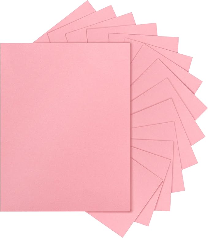 40 Sheets Candy Pink Cardstock 8.5 x 11 Craft Paper, 75lb Premium Heavyweight Paper Card Stock for DIY Cards Making, Greeting Cards, Party Decorations, Wedding Invitations, Menus