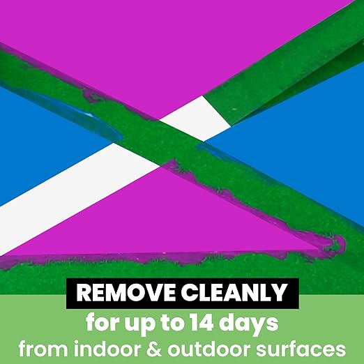 Green Painters Tape Multi-Surface Masking Tape 0.7 inch x 60 Yard, Indoor and Outdoor Painting Tape, Residue Free Easy Removal with Sharp Lines, Paint Tape for Walls, Auto, Home, 40Rolls