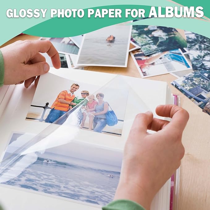 13x19 Glossy Photo Paper for Inkjet Printer, A3+ Big Photo Paper, Super B Size Full Sheet, 100 Pack, 200gsm/52lb,