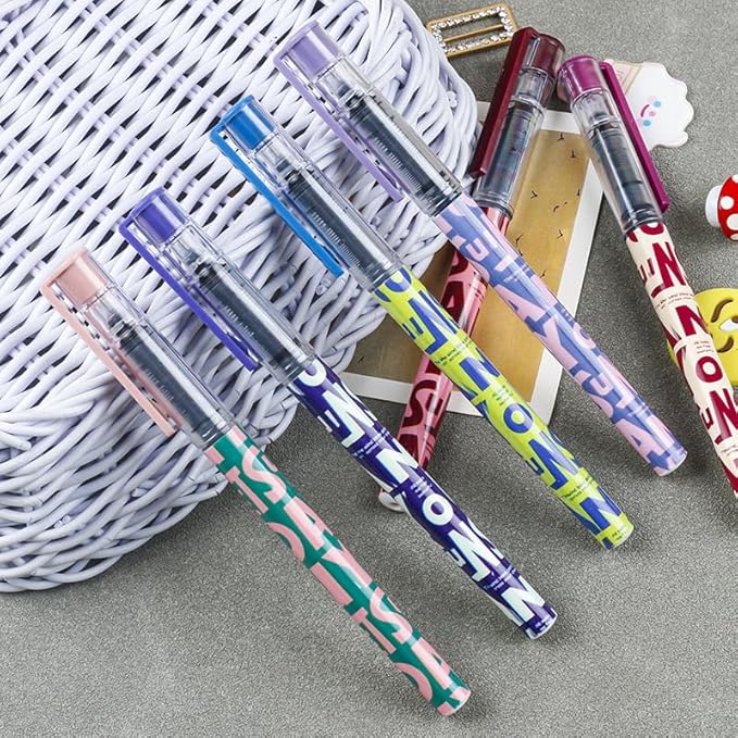 9 Pcs Gel Ink Pen Ballpoint Pens Black 0.5mm Quick Dry Fine Point Smooth Writing For Journaling Drawing Note-Taking College Office School Supplies