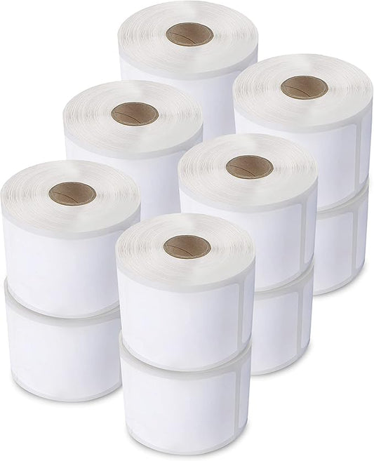 enKo (12 Rolls / 12000 Labels) 30334 Dymo Compatible Multipurpose Barcode (1-1/4" x 2-1/4")