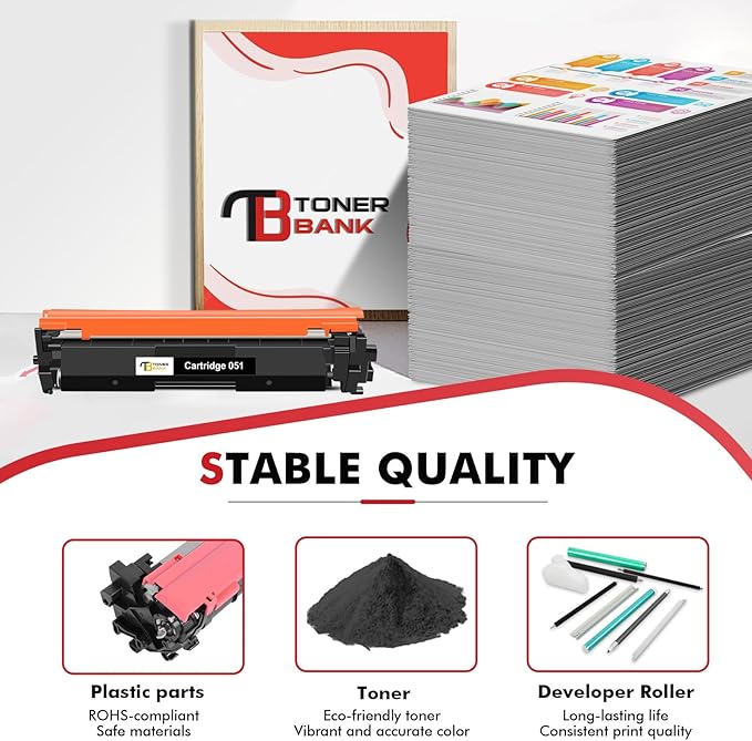 051 MF264DW Toner Cartridge Compatible for Canon Toner Cartridge 051 CRG-051 051H CRG-051H for imageCLASS MF264dw MF269dw MF267dw LBP162dw MF266dn MF263dn LBP161dn Printer 2-Pack