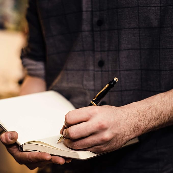 Cross Century II Refillable Rollerball Pen Presented in a Luxury Gift Box - Medium Point, Black Ink, Brushed Gunmetal Gray