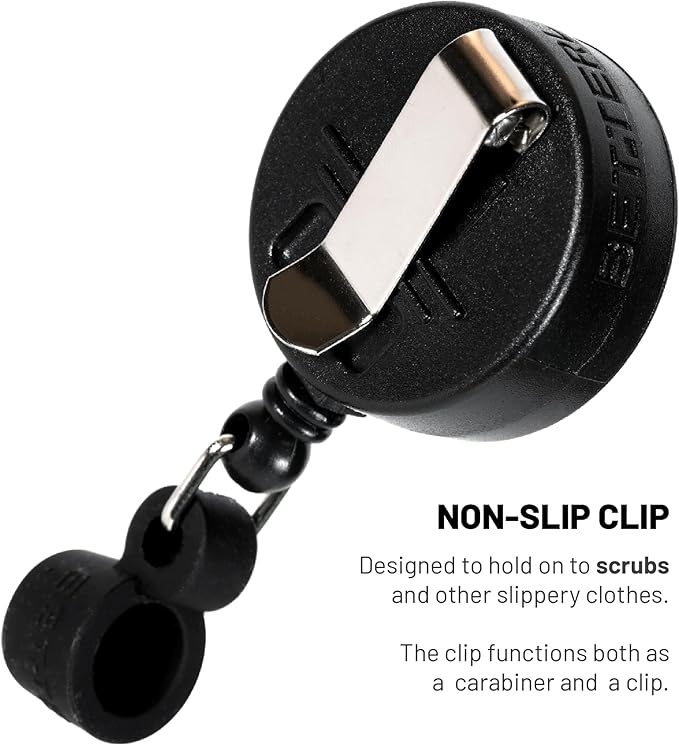 EZ Pen 2 Pcs Retractable Pen Reel with Stealth Grip Design and Non-Stop Action